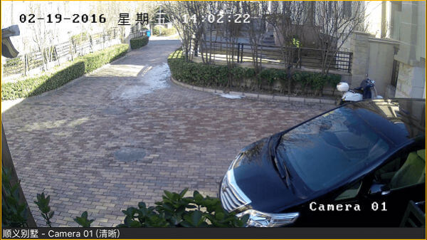 別墅監(jiān)控畫面